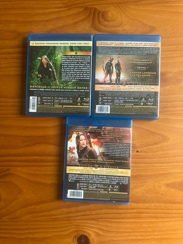 lot blu-ray hunger games 3 films – photo 4